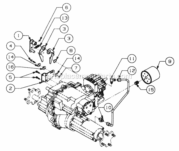 Neutral Linkage, Hydraulic Pickup & Return Li Diagram and Parts List for 2164 13A-264G100 Cub Cadet Lawn Tractor